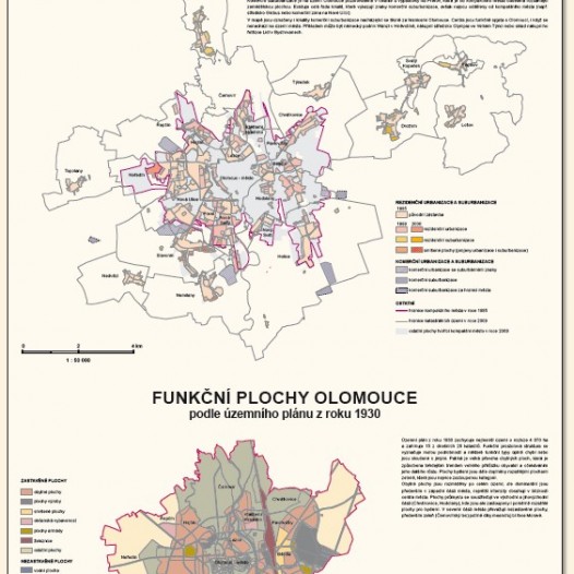 Projevy urbanizace a suburbanizace v Olomouci podle stavů územních plánů z let 1985, 1999 a 2009