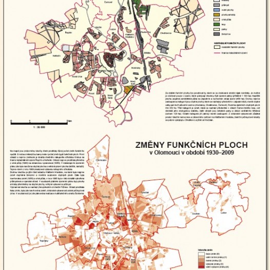 Stabilní funkční plochy v Olomouci v období 1930 – 2009